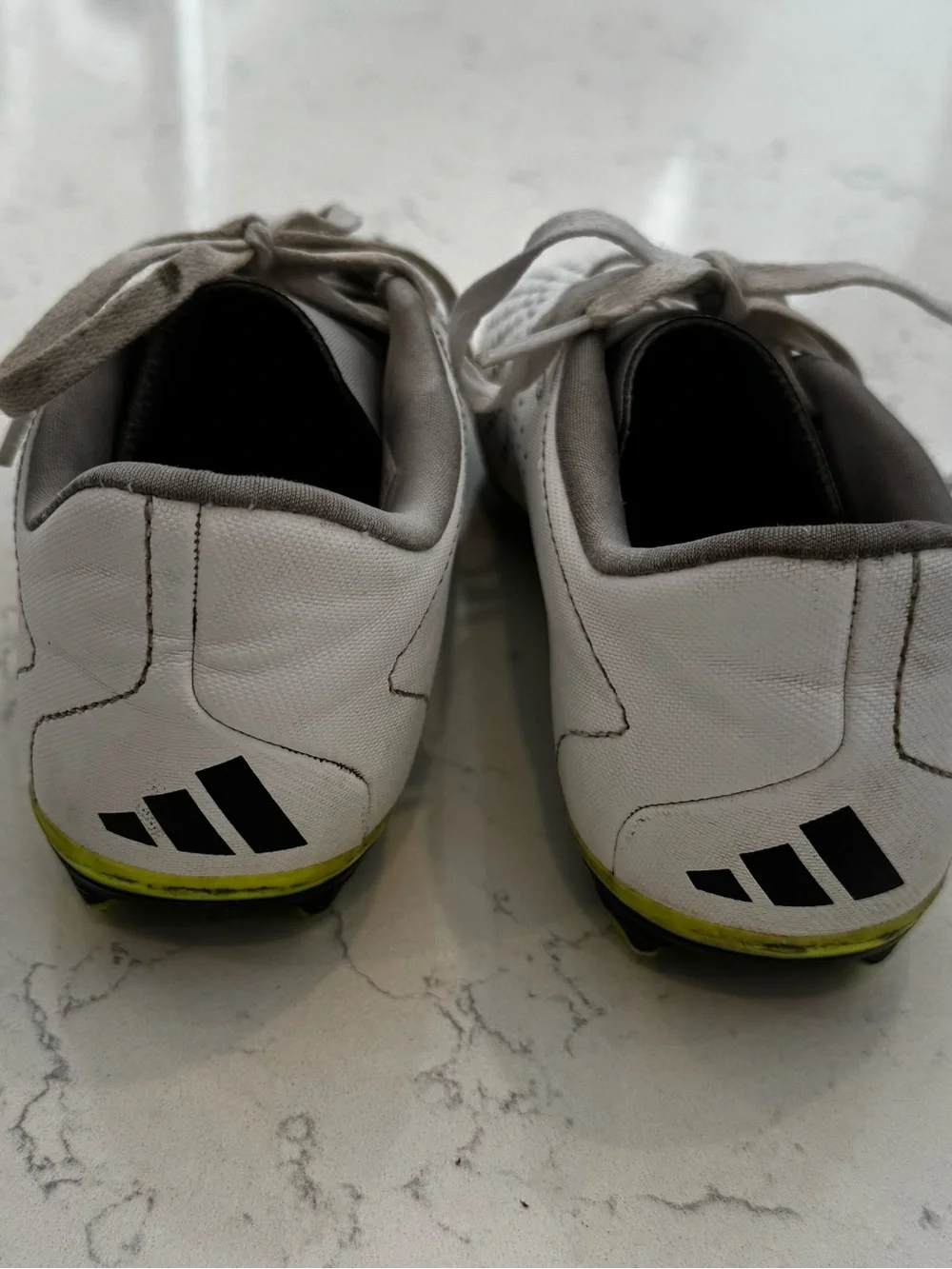 Kids Predator Soccer Sneakers in White and Black boys 2.5